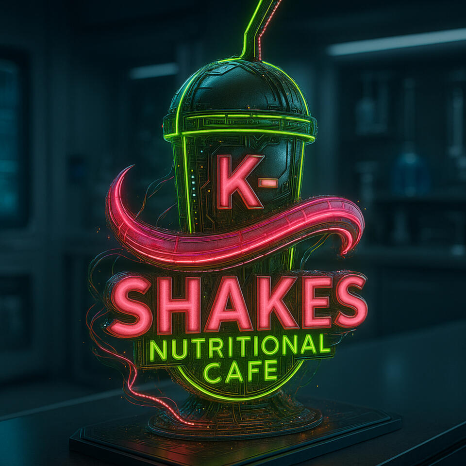K-Shakes Futuristic Logo K-Shakes Protein Shakes